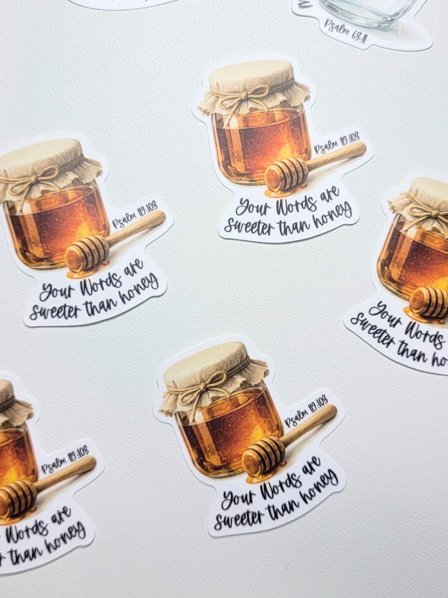 Sweeter Than Honey Vinyl Sticker
