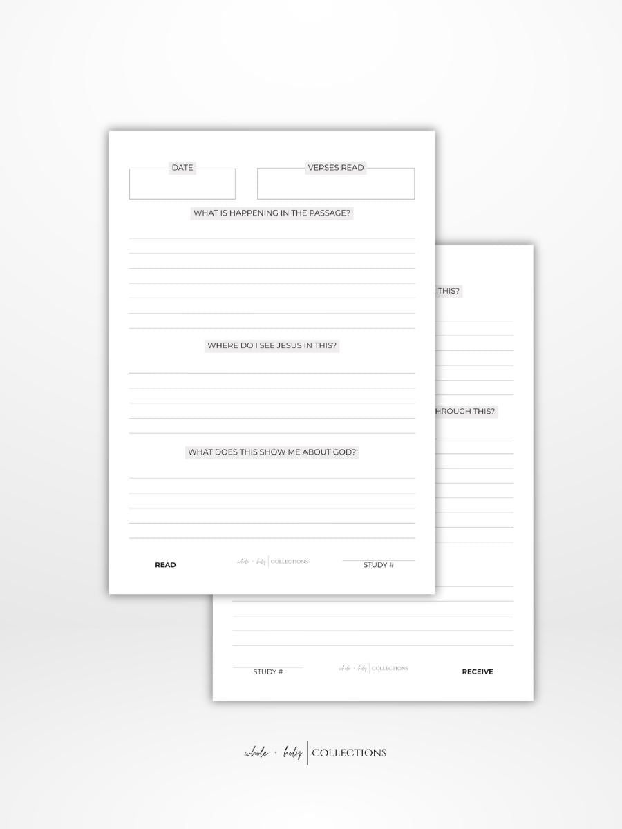 Read + Receive: Word Study Journal (A5)