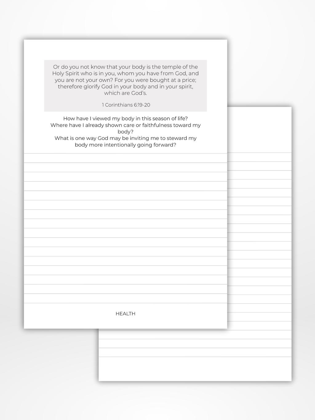 Whole + Holy Starter Journaling Kit