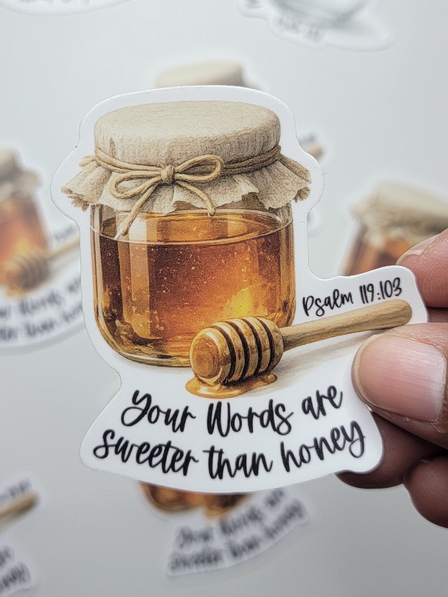 Sweeter Than Honey Vinyl Sticker
