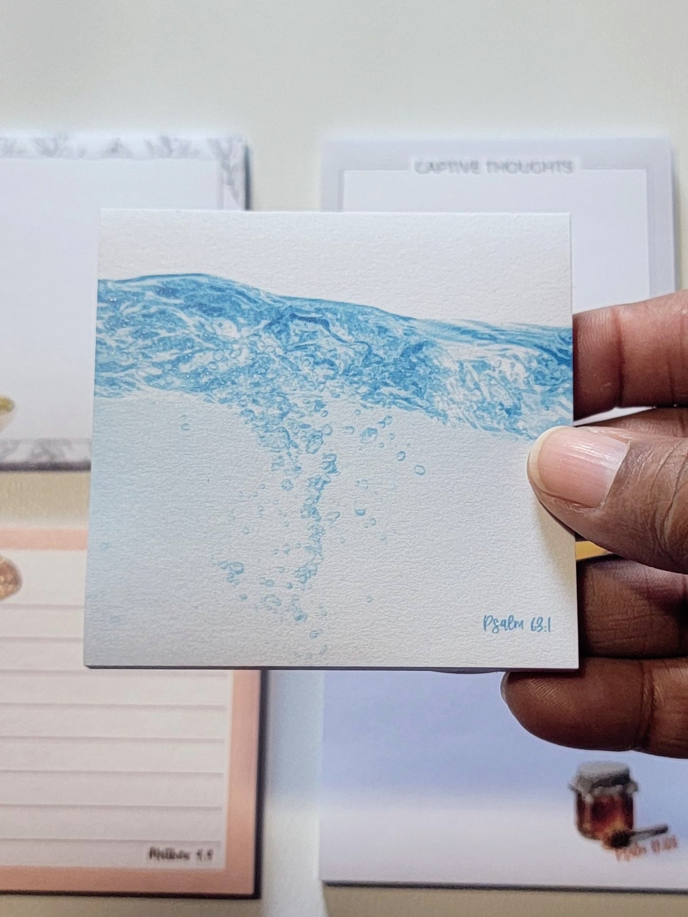 Water Sticky Notes