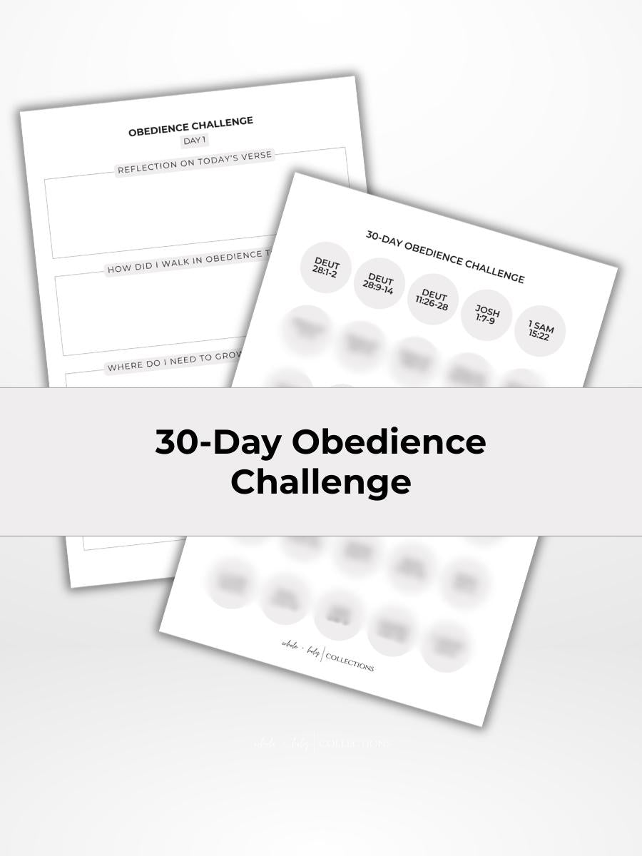 30-Day Obedience Challenge (A5 Size Digital Download)
