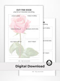 Out the Door Errands Printable (Digital Download - Half Letter Size)