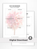 Buy or Reorder Items Printable (Digital Download - Half Letter Size)