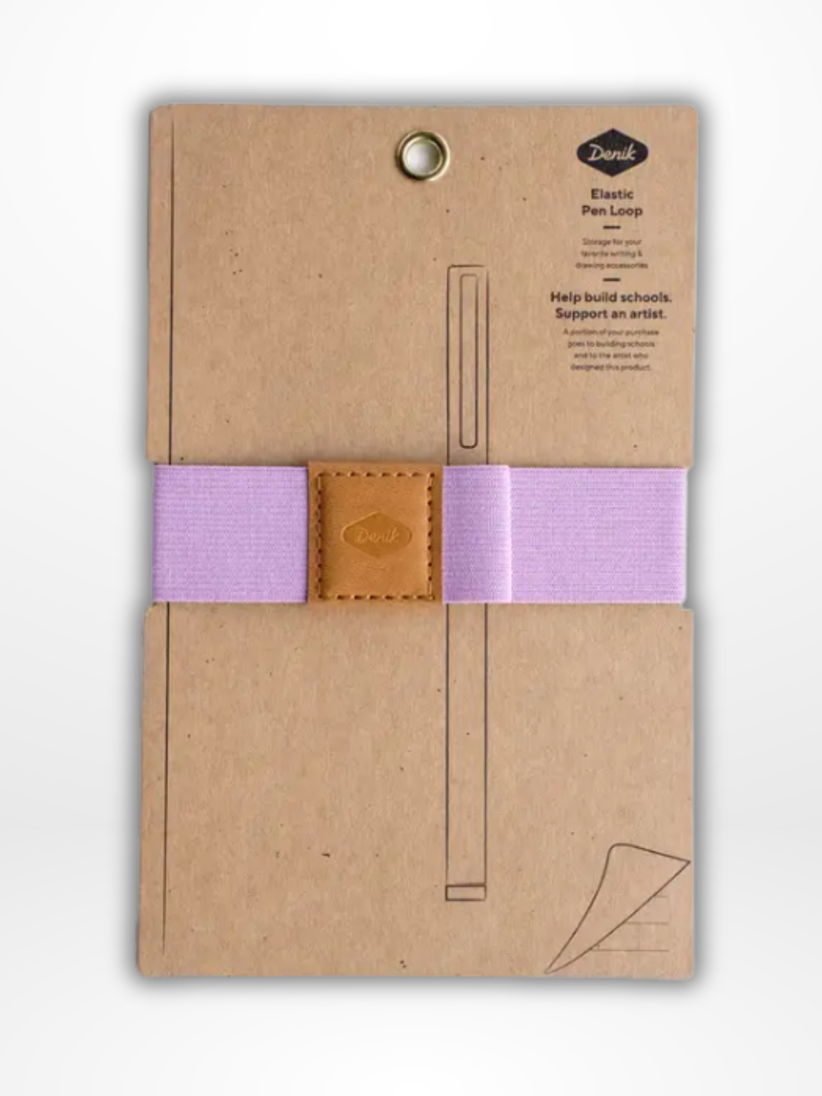 Lavender Elastic Pen Loop