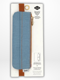 Distressed Denim Elastic Notebook Pouch