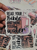 Bible + Water Sticker