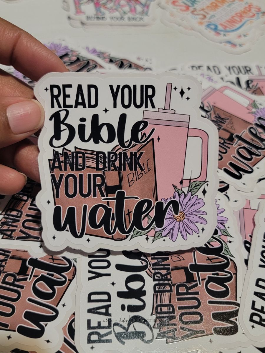 Bible + Water Sticker