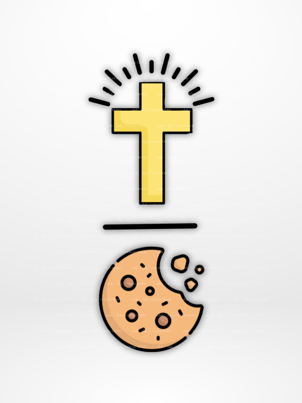 Christ Over Cookies Vinyl Sticker