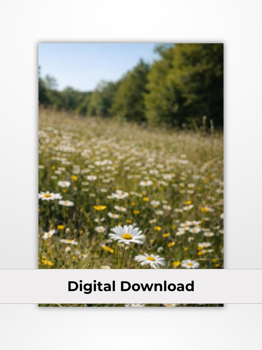 Wild Flowers Dashboard: Digital Download (A5 Printable)