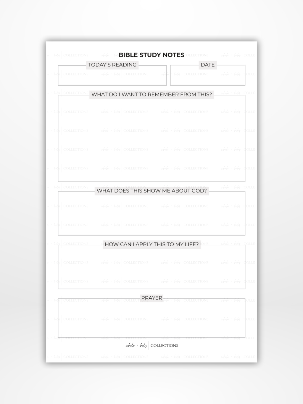 Bible Study Notepad (Word Stewardship)