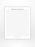 Captive Thoughts Notepad (Thought Stewardship)