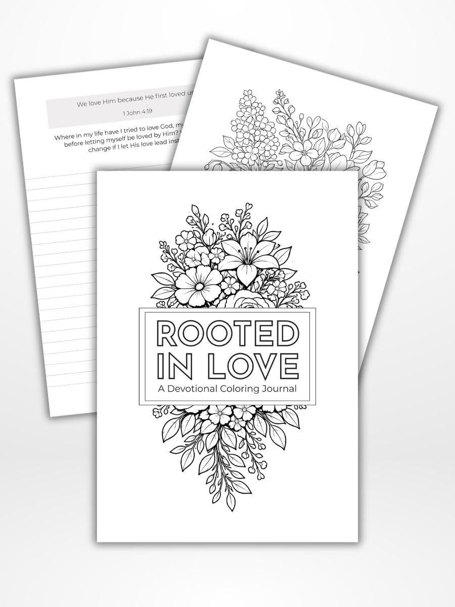 PREORDER: Rooted In Love Coloring Journal (Physical Journal Insert)