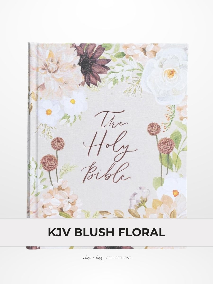 KJV Blush Floral (Large Print) - Weight Loss with God Guided Bible™
