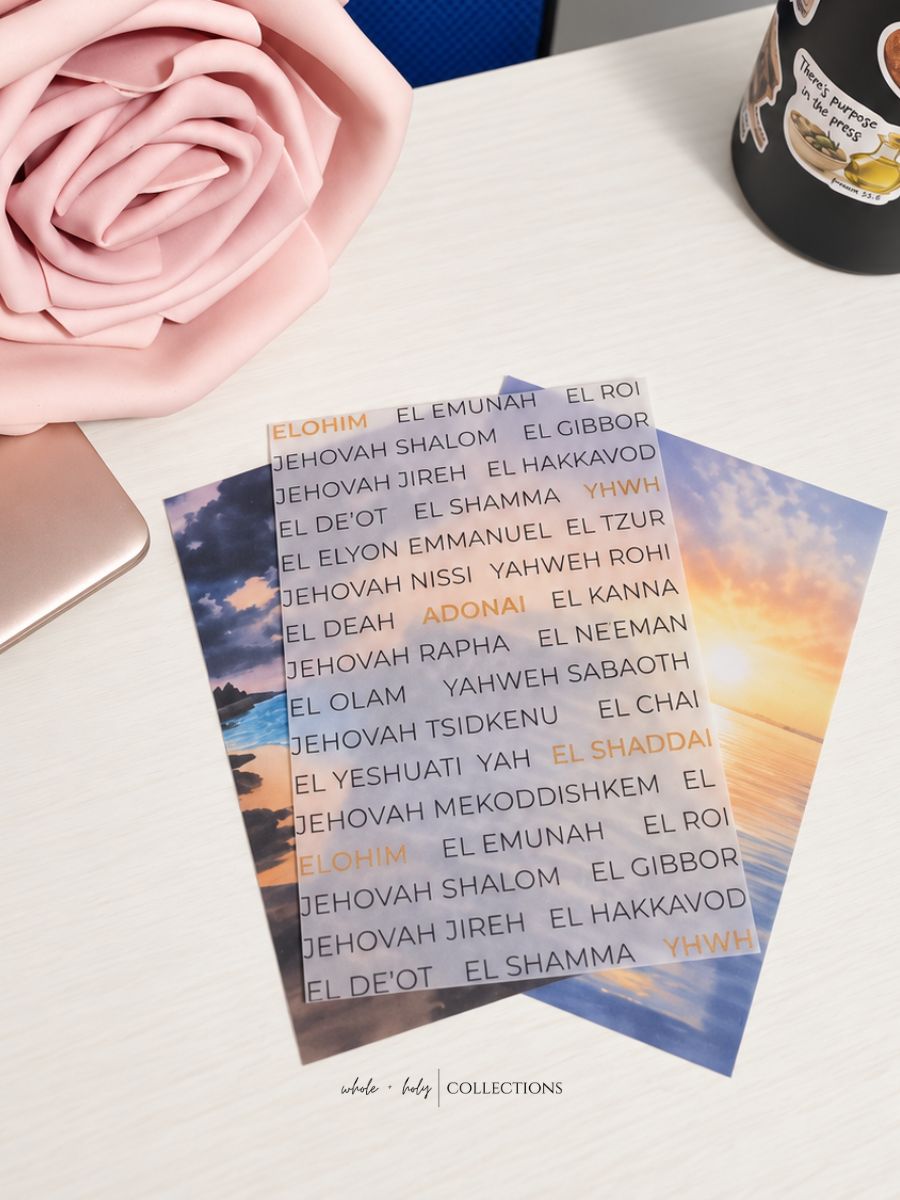 Names + Attributes of God Bible Inserts Expansion Kit