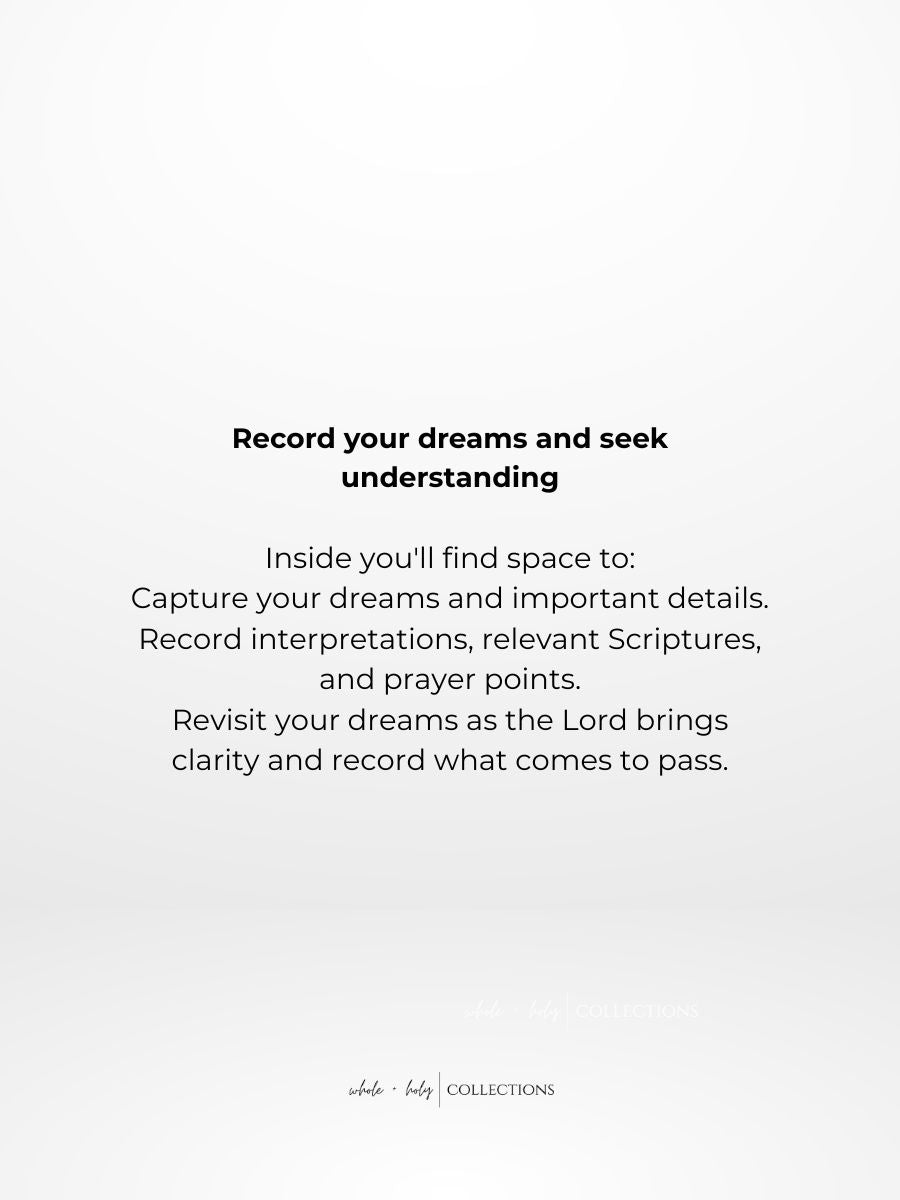 **PREORDER** Record of Dreams: Dream + Interpretation Journal (A5)