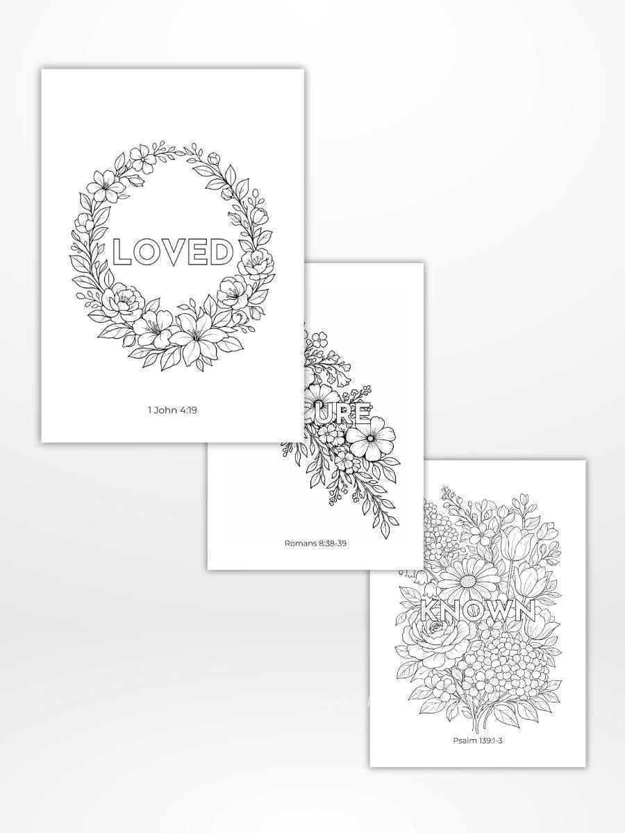 Rooted In Love Coloring Journal Insert (A5)