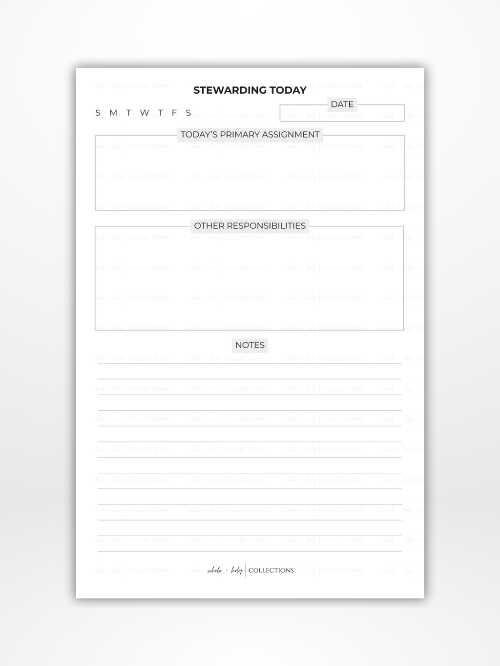 Today Notepad (Time Stewardship)