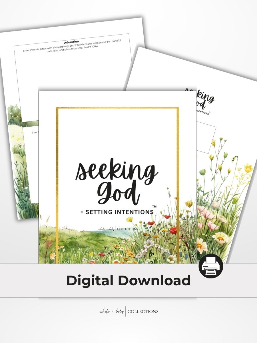 Weight Loss with God Monthly Goal Setting (Digital Download - 8.5x11)