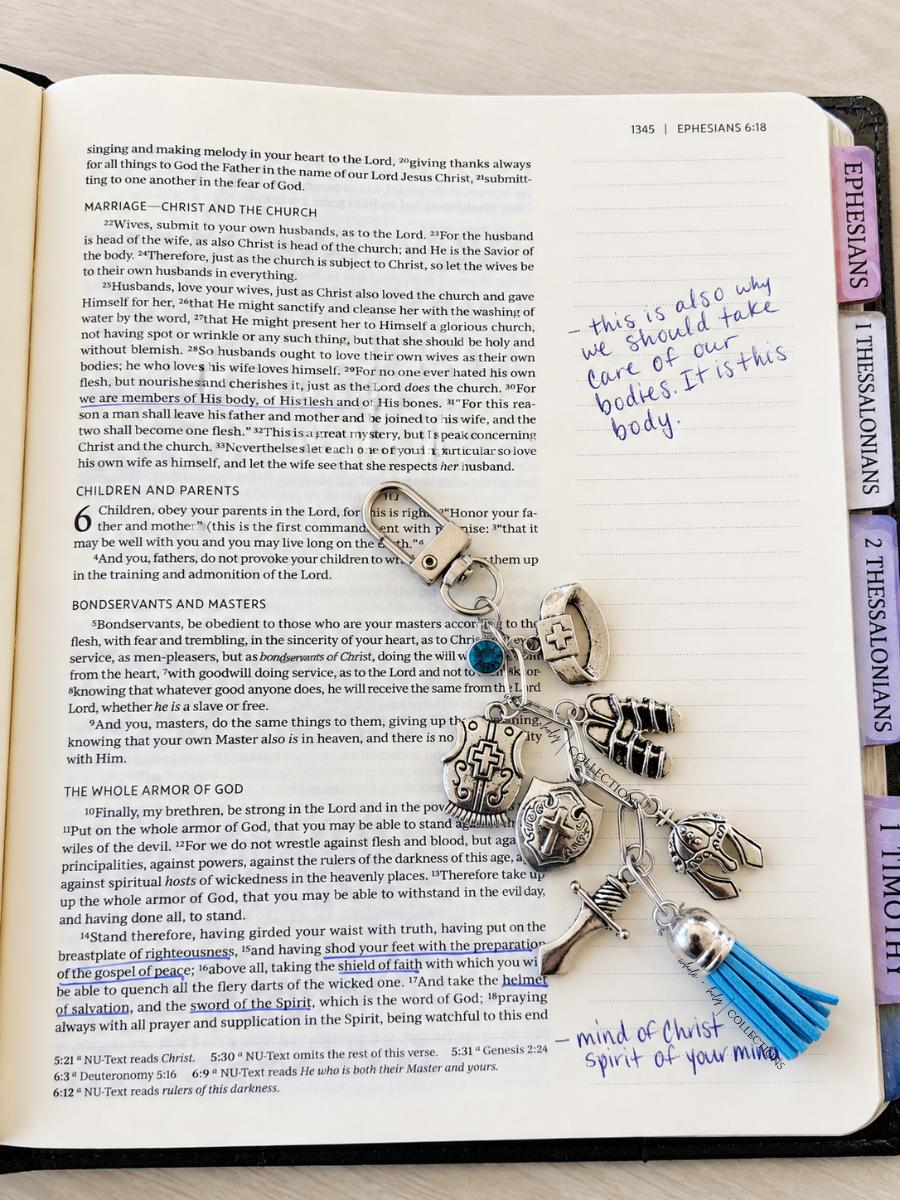 Whole Armor of God Binder Charm