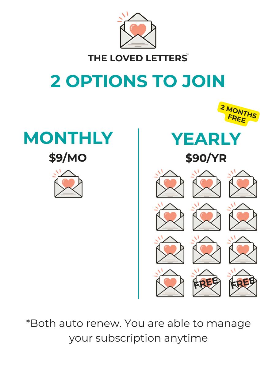 The Loved Letters - Monthly Mail Club